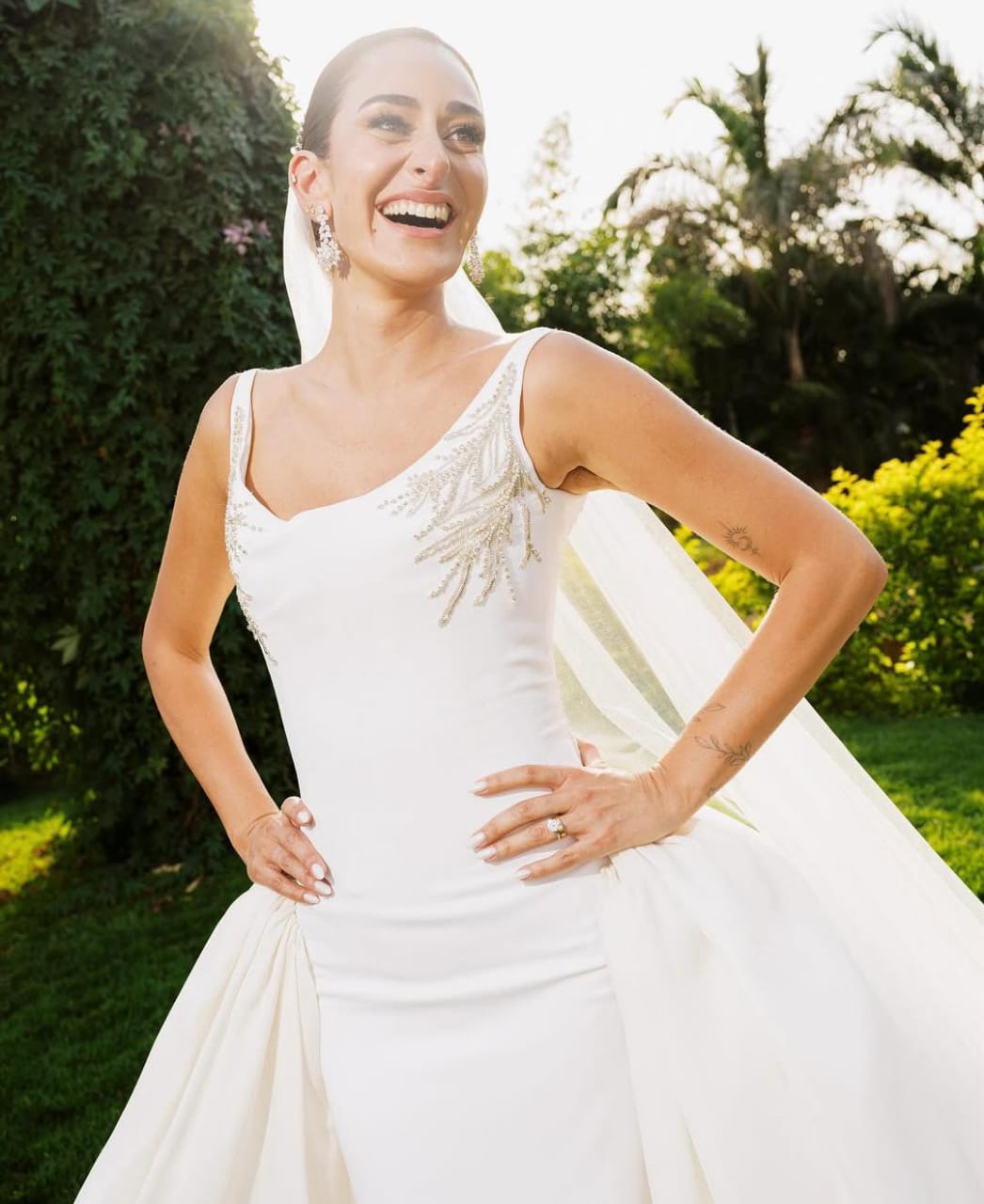 الصور الأولى من حفل زفاف أمينة خليل وأحمد زعتر