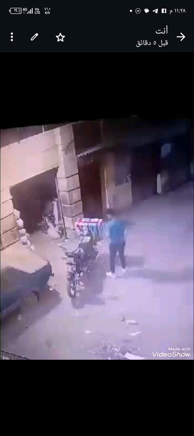 لحظة وفاة الشاب