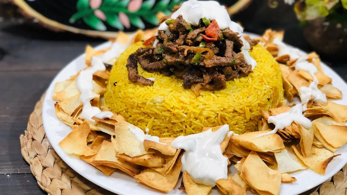 طريقة عمل فتة الشاورما السوري باللحمة