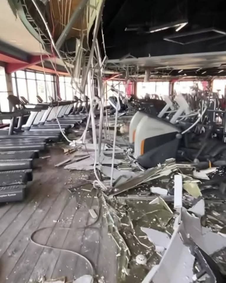 تحطم صالة جيم شهيرة
