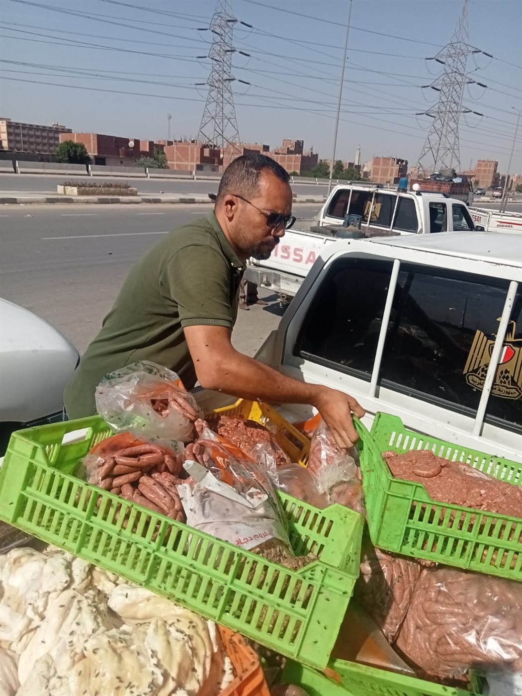 اللحوم الفاسدة المضبوطة