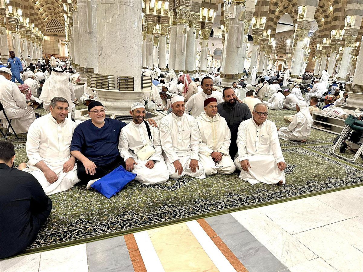 أحمد سعد من داخل المسجد النبوي