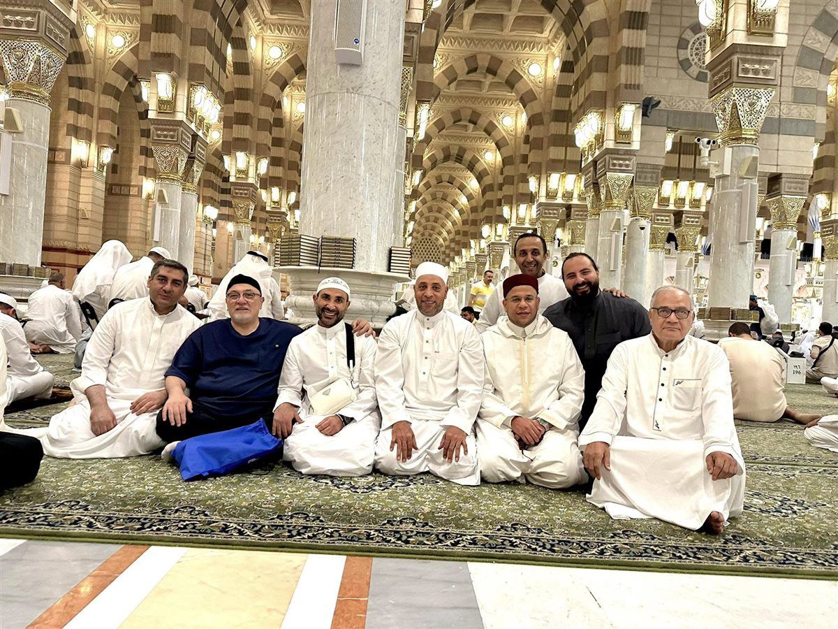 أحمد سعد من داخل المسجد النبوي