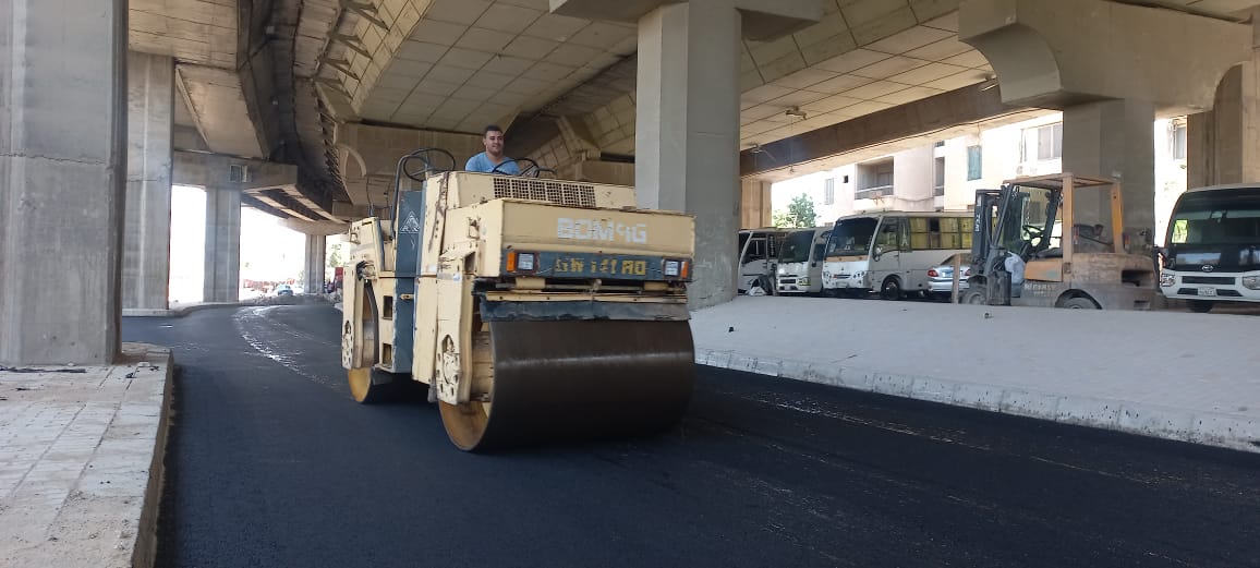 رصف وتطوير أسفل الطريق الدائري بكفر غطاطي 