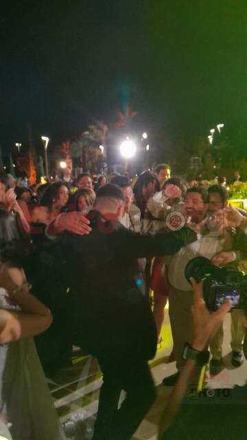 <strong>مصطفى محمد على رأس الحضور في حفل زفاف طاهر محمد طاهر</strong>