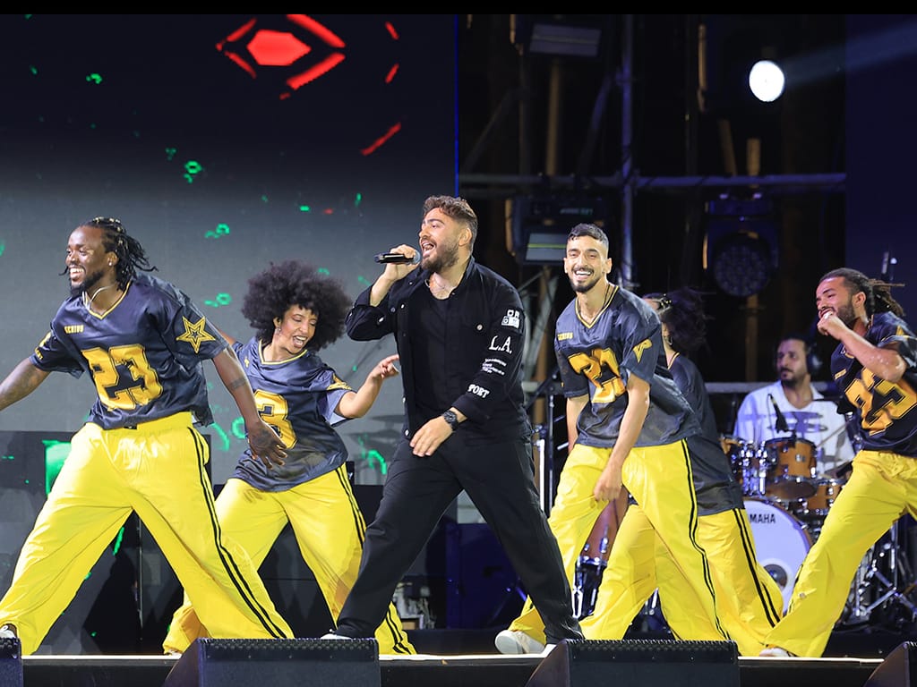 حفل تامر حسني في الجامعة البريطانية في مصر