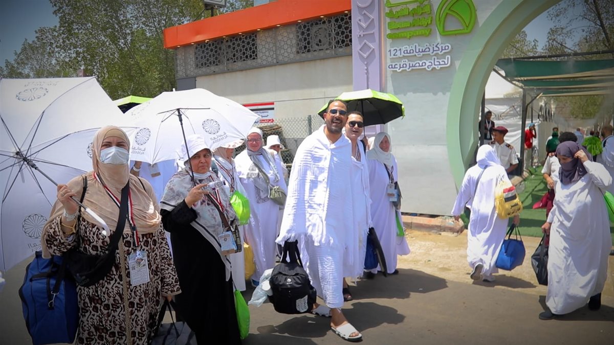 حجاج القرعة الى صعيد عرفات