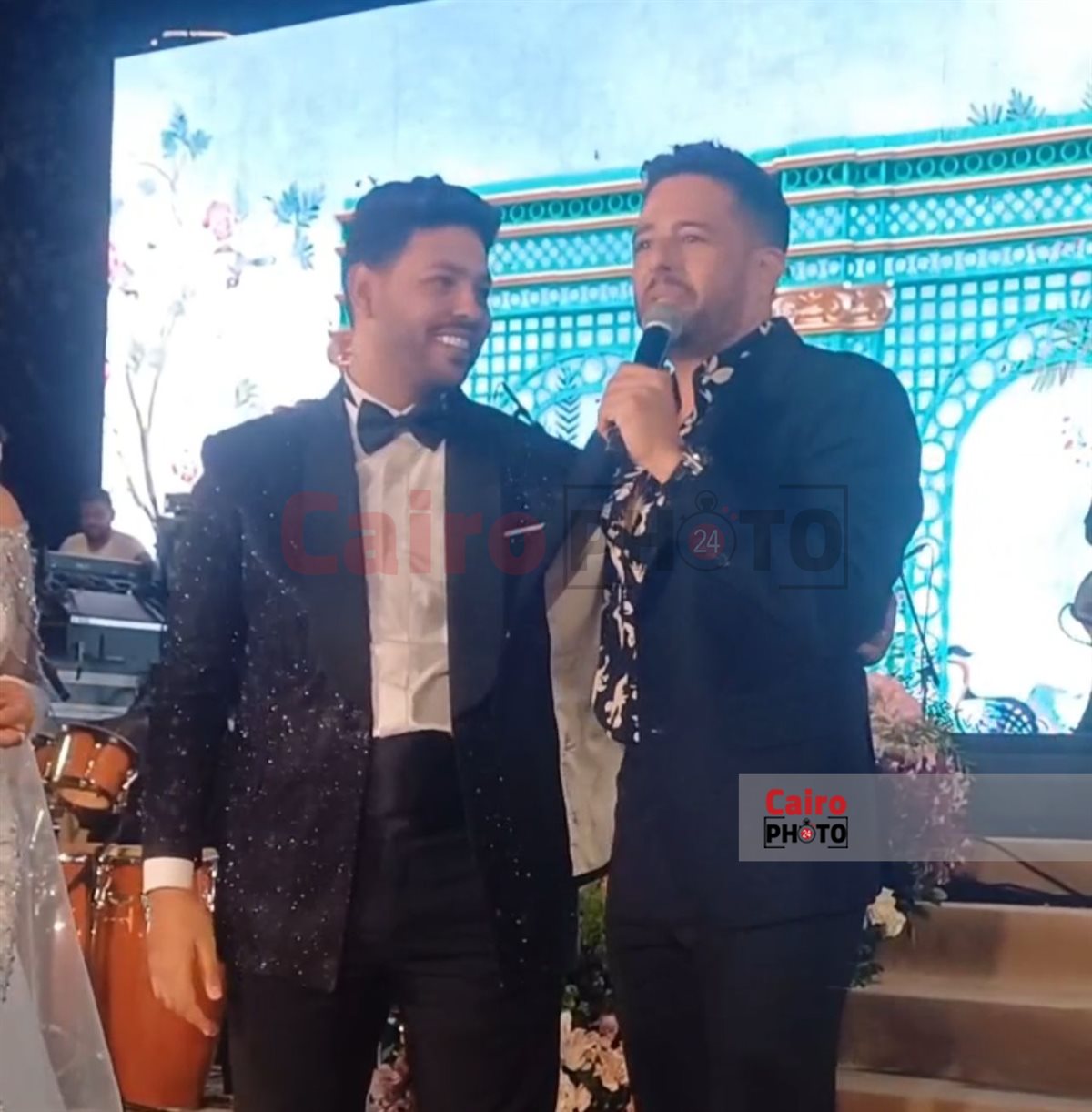 محمد حماقي يشعل حفل زفاف المطرب محمد شاهين: مبسوط إني بحيي فرحك