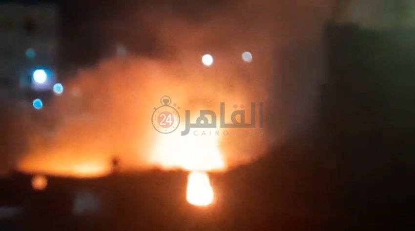 جانب من الحريق 