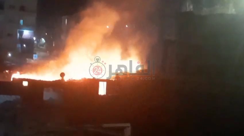 جانب من الحريق 