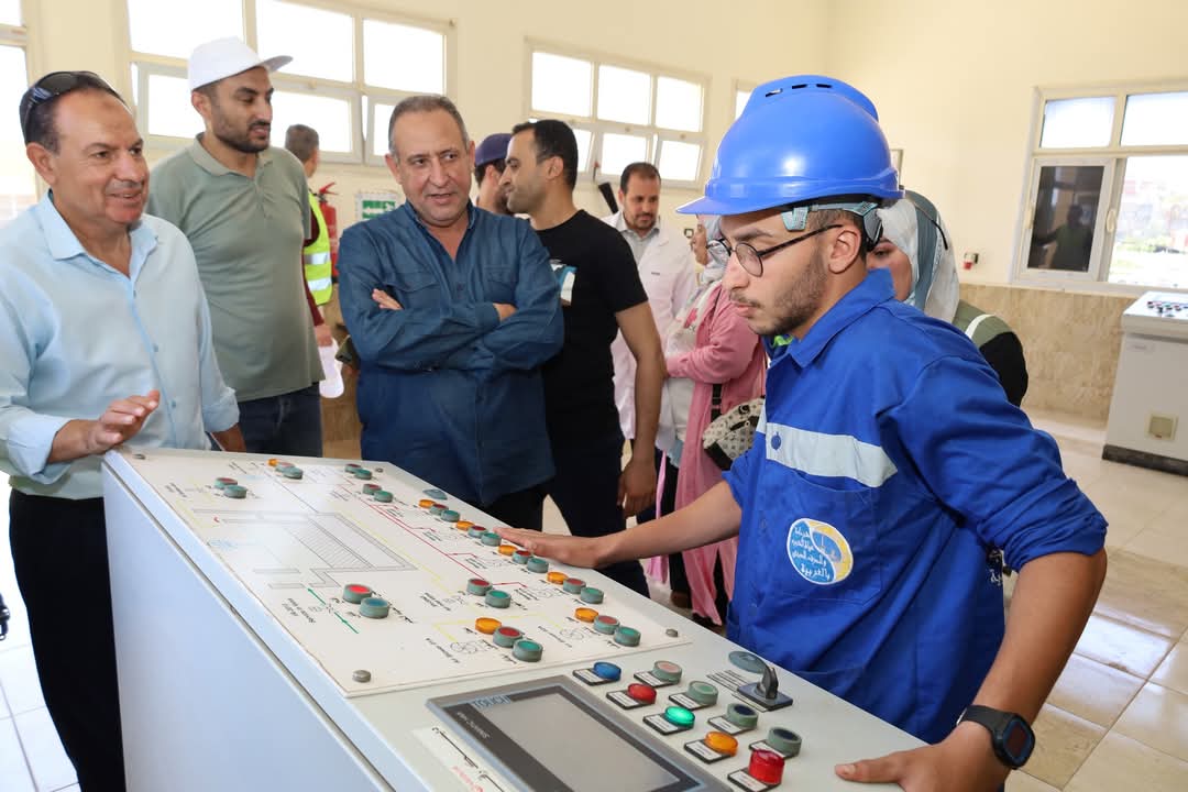 رئيس مياه الغربية يتابع محطة مياه كفر الزيات 