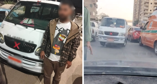 المتهم والسيارة المضبوطة 