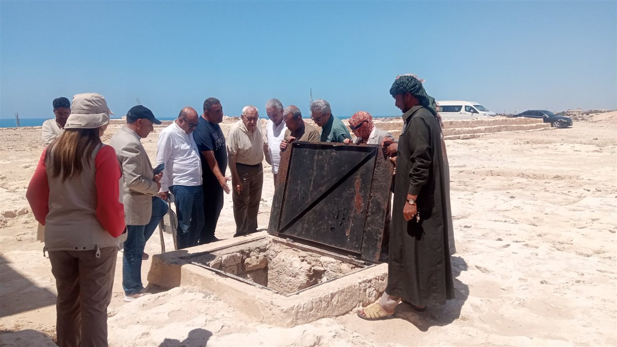  لجنة سيناريو العرض المتحفي تزور موقع أبو صير بالإسكندرية