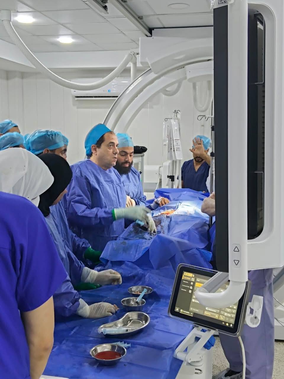 مستشفي جامعة الأزهر بدمياط تجري أول قسطرة مخية