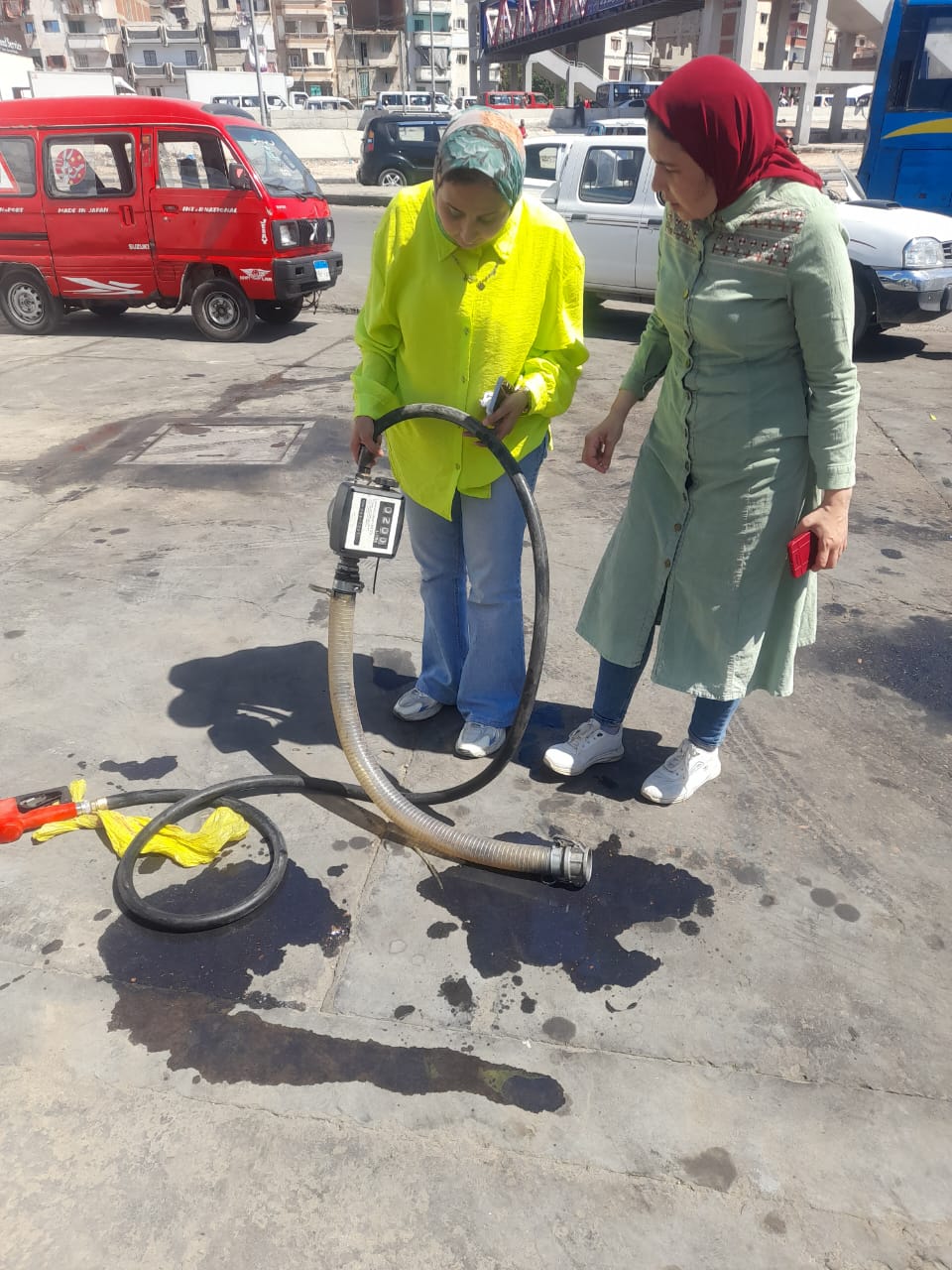 ضبط محطة تموين سيارات 