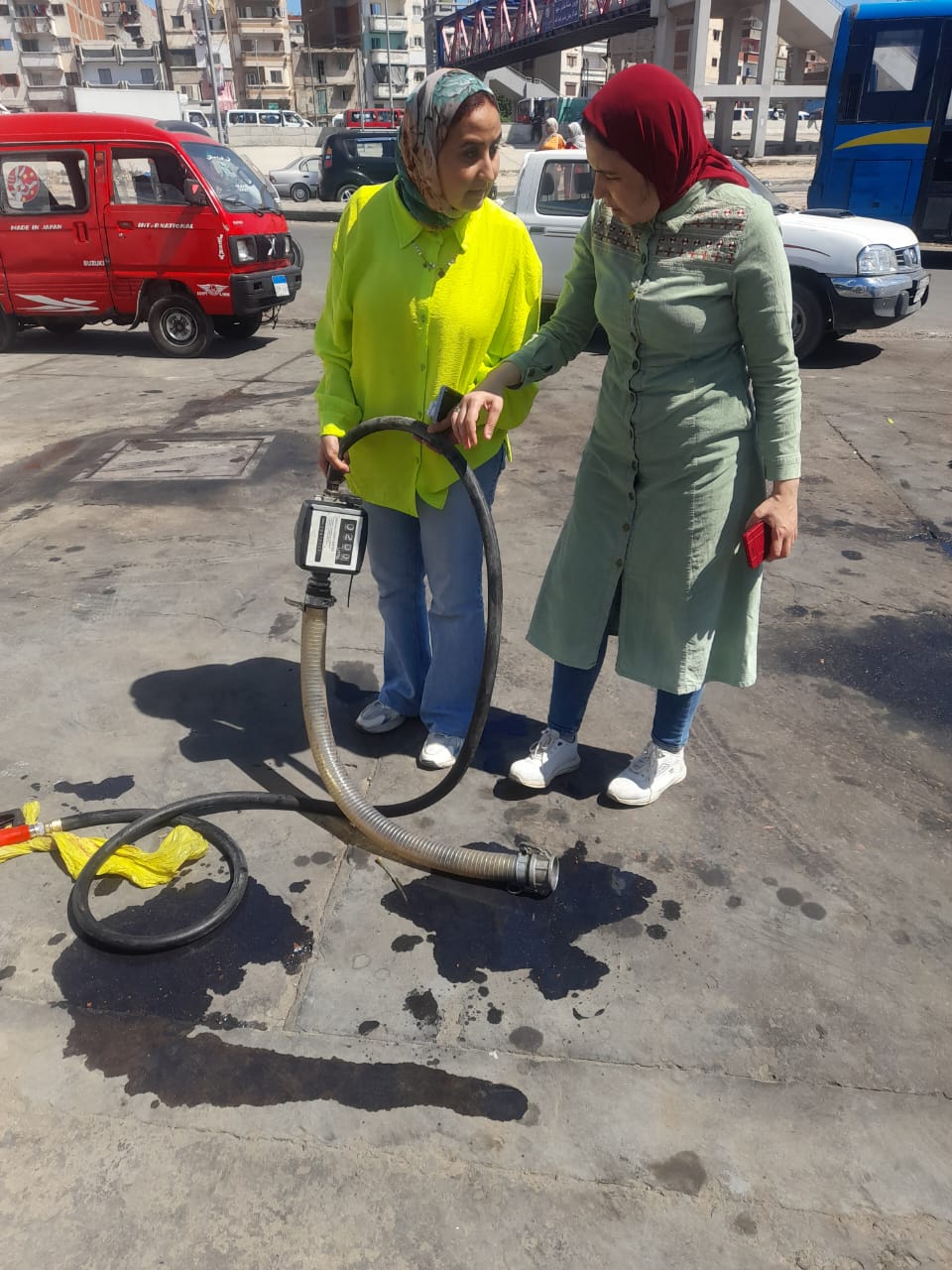 ضبط محطة تموين سيارات 