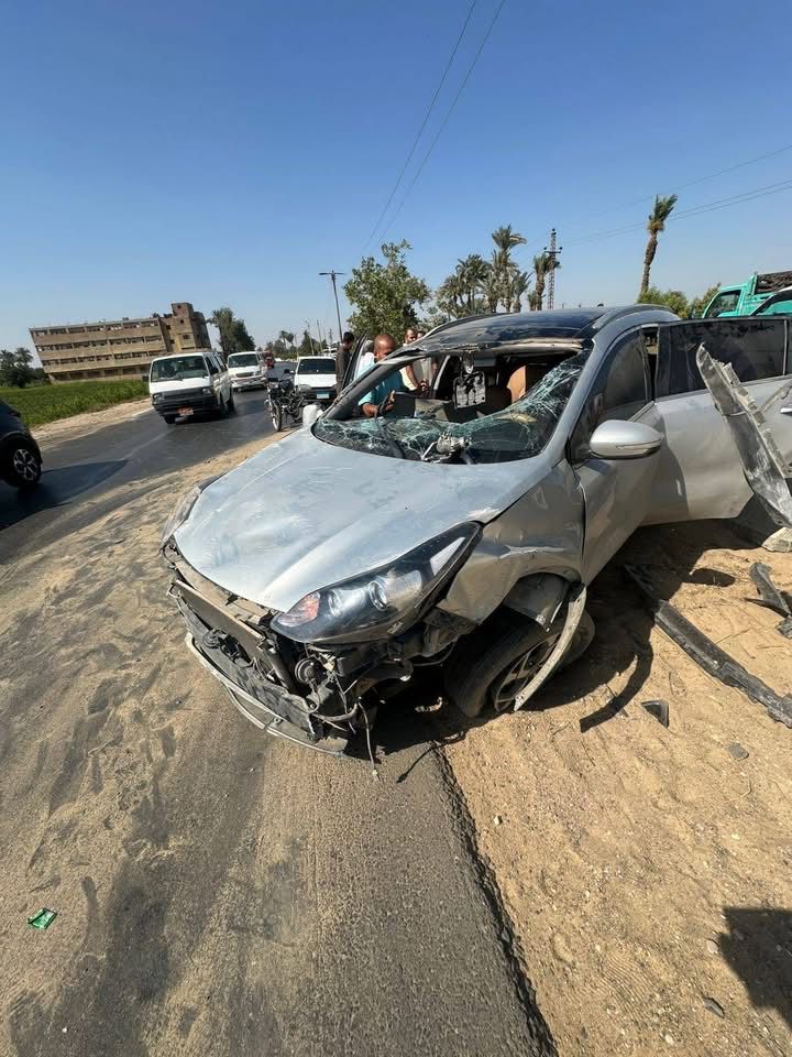 تعرض زوجه النائب السابق ممدوح الحسيني وابنته لحادث سير على طريق مصر الفيوم