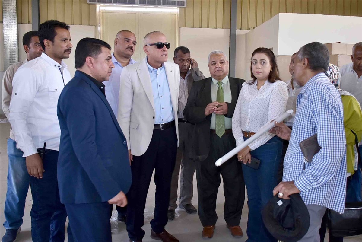 محافظ الأقصر يتفقد مدرسة العديسات الصناعية