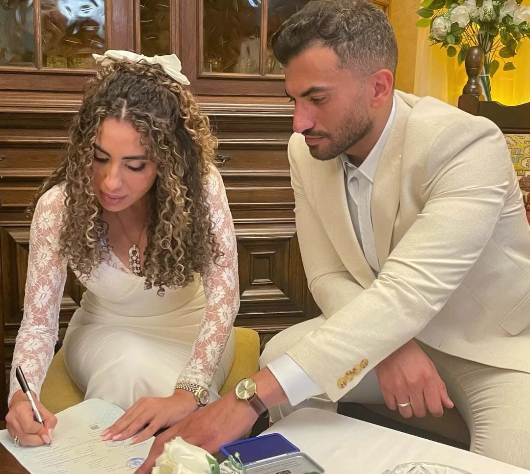 عقد قران  منة عدلي القيعي ويوسف حشيش