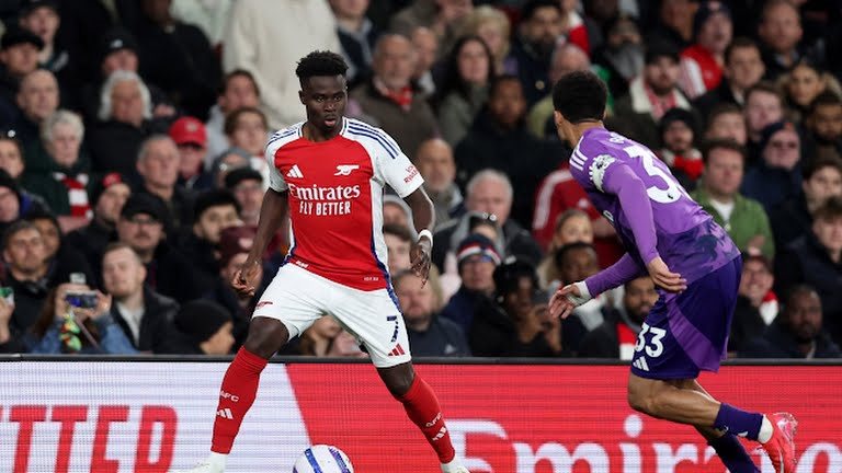 <strong>بوكايو ساكا لاعب فريق أرسنال الإنجليزي</strong>