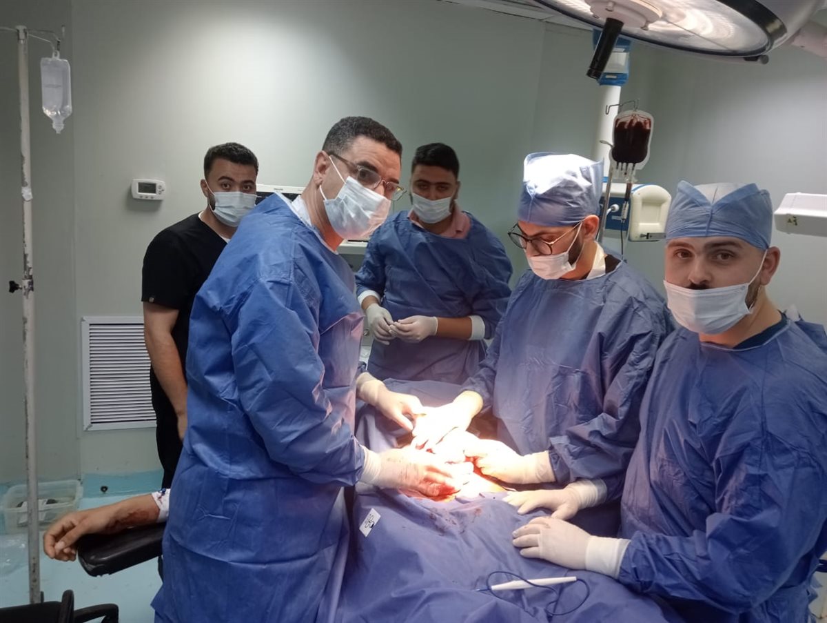 جانب من الجراحة 