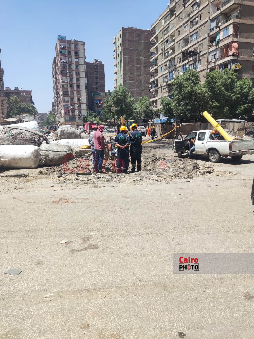 انفجار خط غاز البساتين