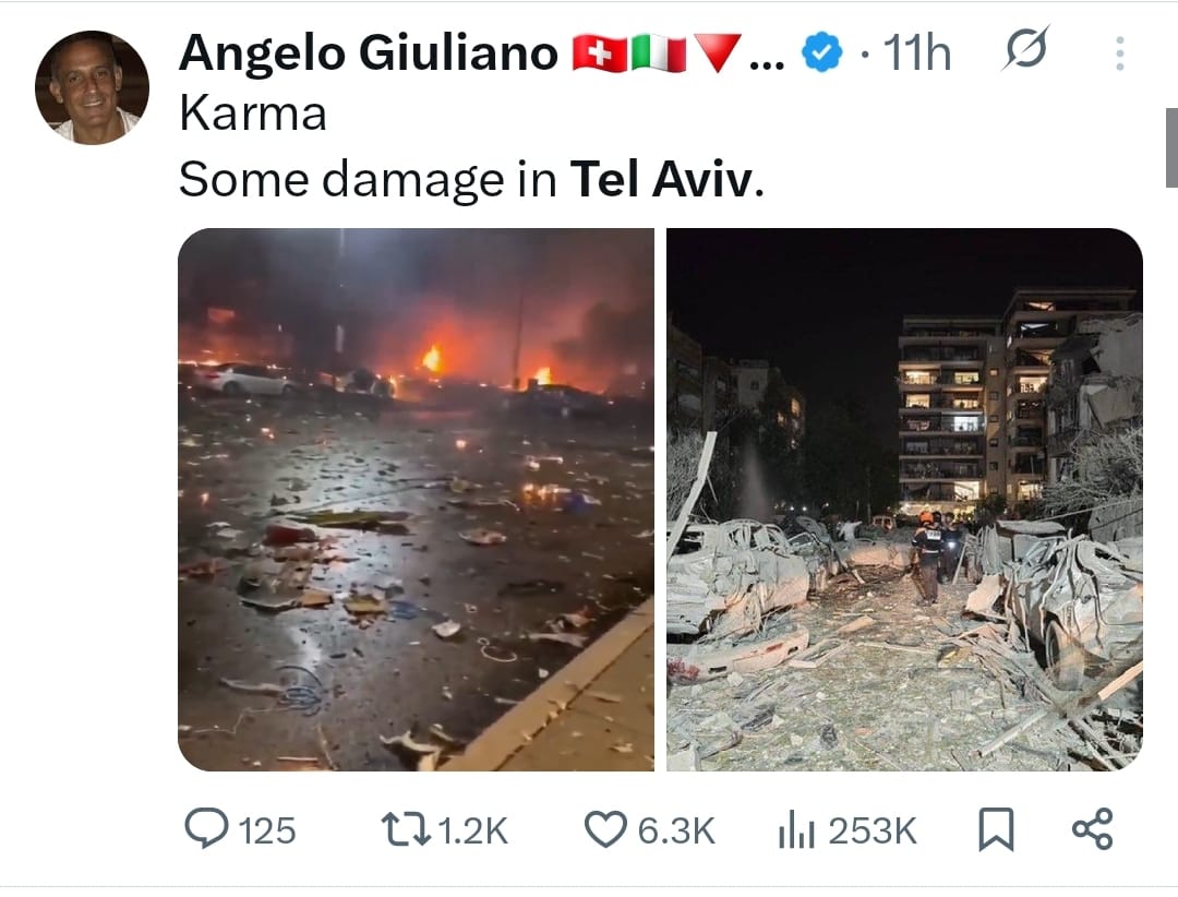 سخرية القدر.. بعض التضرر في تل أبيب 