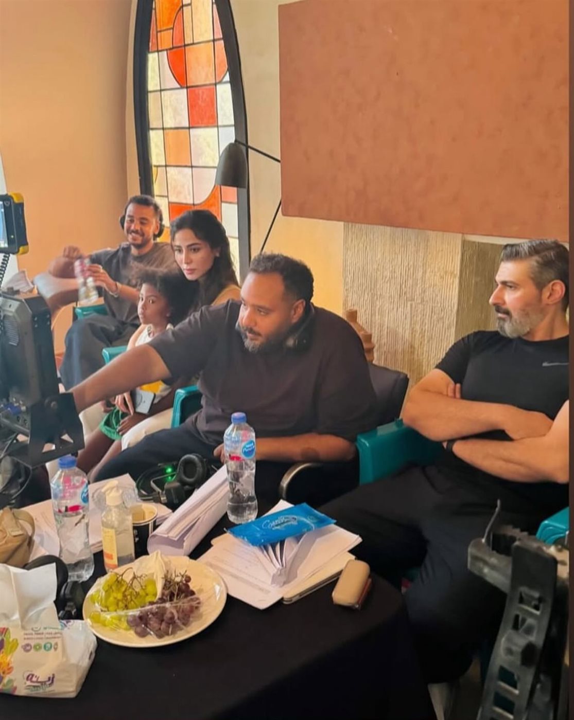 ياسر جلال من كواليس تصوير مسلسل للعدالة وجه آخر