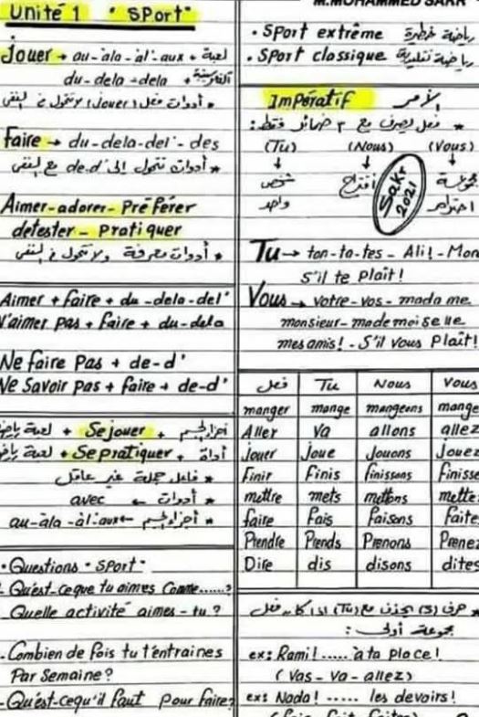 مراجعة فرنساوي تالتة ثانوي