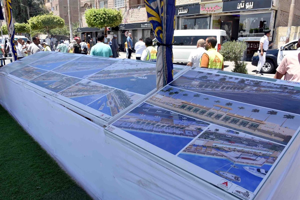 محافظ الأقصر يشهد تطوير كورنيش اسنا