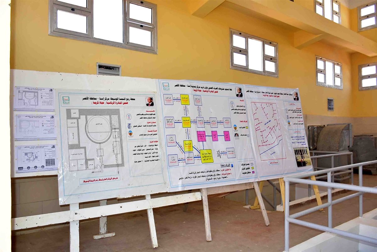 محافظ الأقصر يطلق محطة صرف النمسا