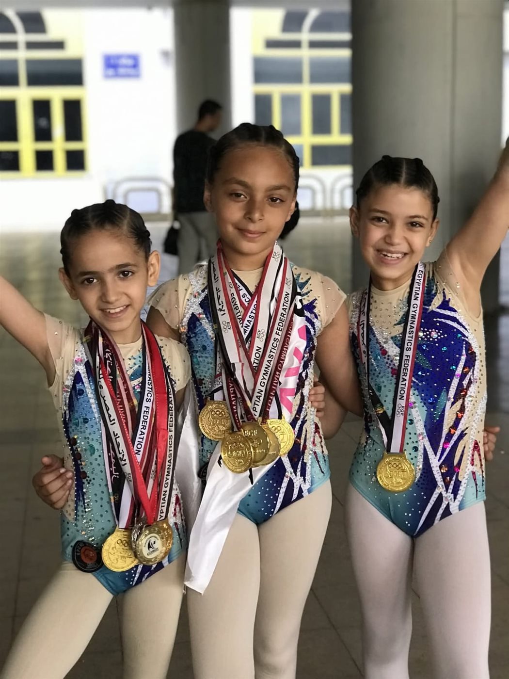 6 ميداليات ذهبية تألق بطلات الفيوم في بطولة الجمهورية لجمباز الإيروبيك تحت 11 سنة