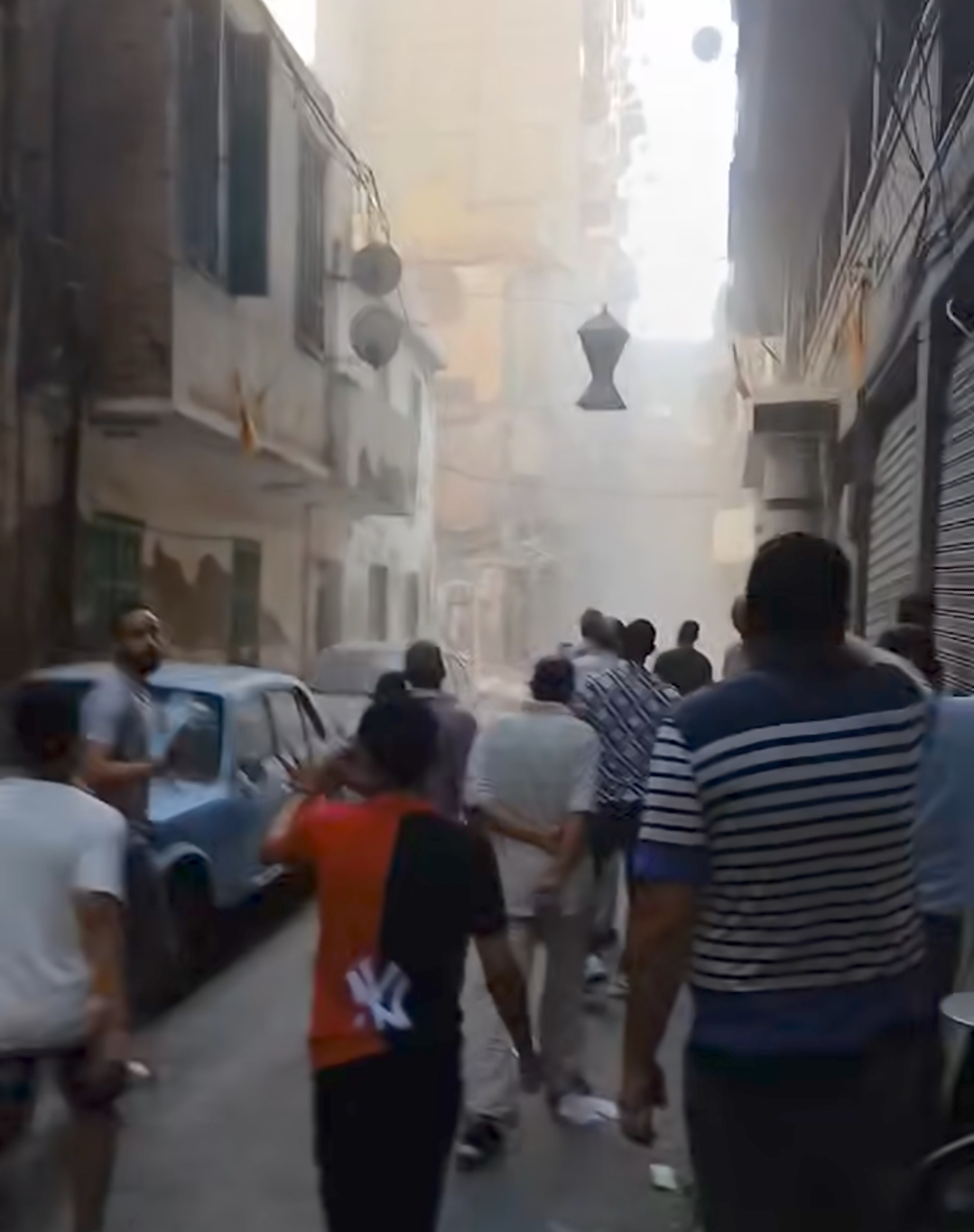 انهيار عقار في باكوس بالإسكندرية&nbsp;