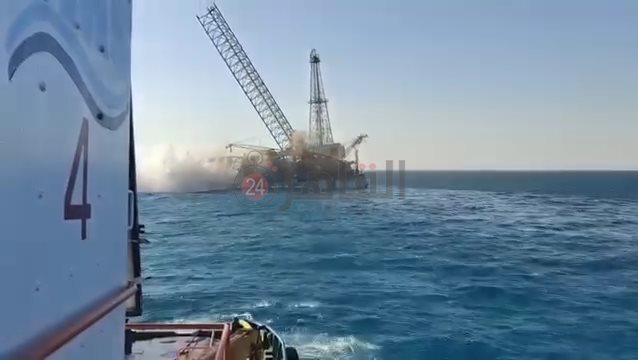 انهيار حفار بترول برأس غارب 