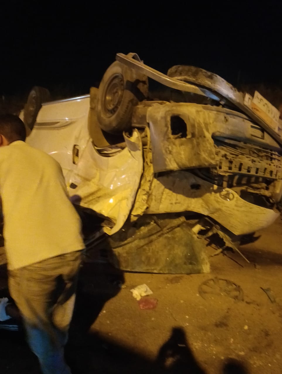 حادث تصادم بالطريق الزراعي بالبحيرة 