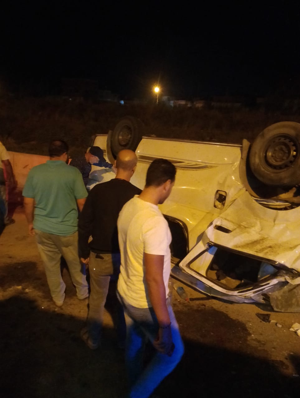 حادث تصادم بالطريق الزراعي بالبحيرة 