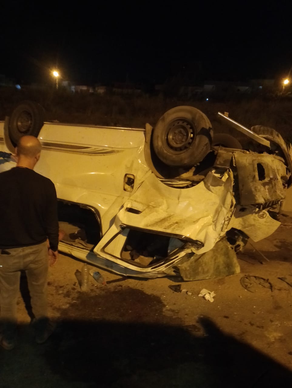 حادث تصادم بالطريق الزراعي بالبحيرة 