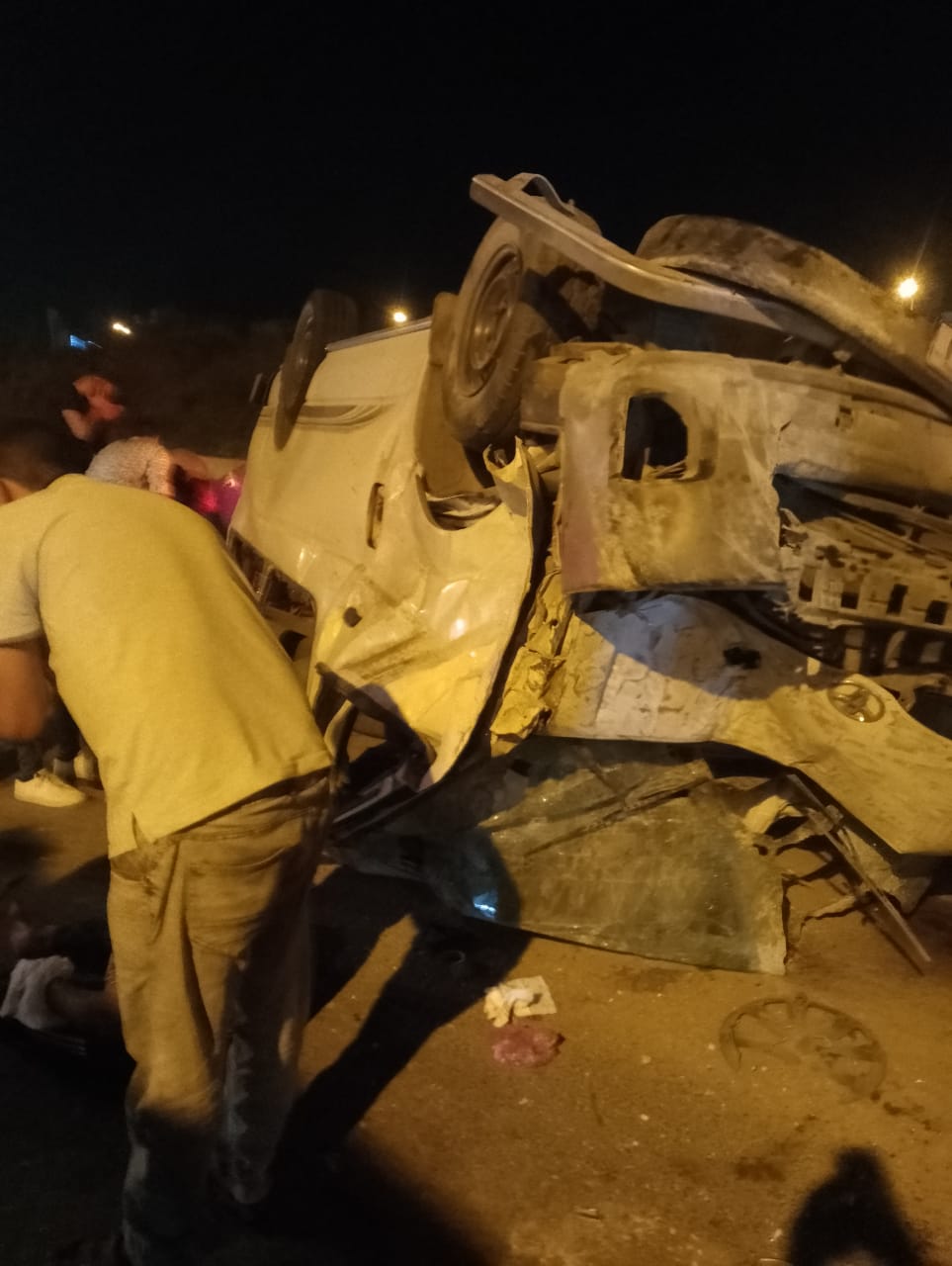 حادث تصادم بالطريق الزراعي بالبحيرة 