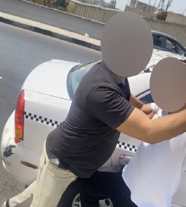 جانب من المشاجرة 