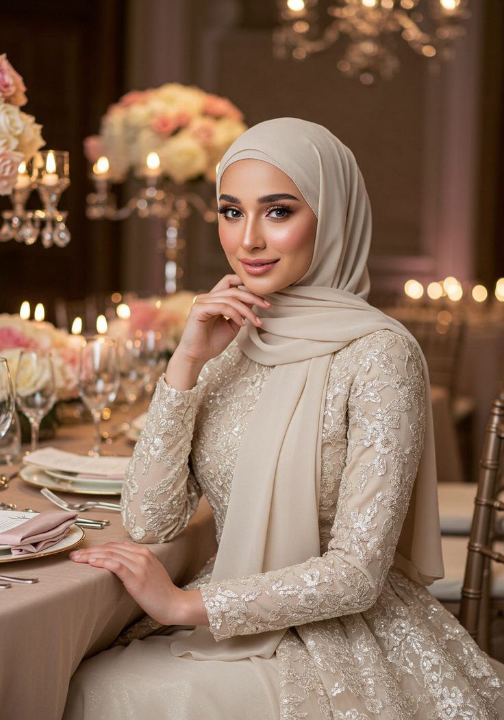 لفات حجاب للمناسبات سهلة