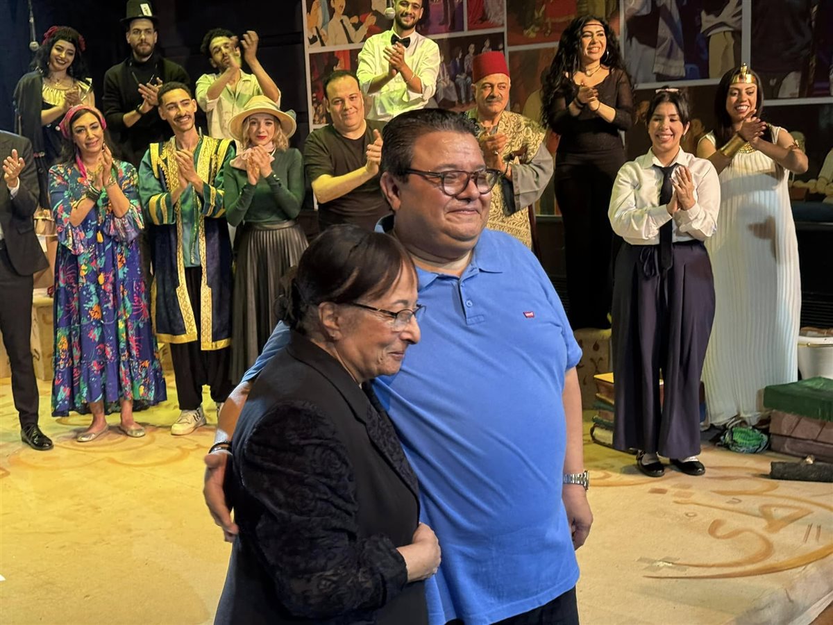 لقطات من افتتاح مسرحية حواديت لـ خالد جلال بحضور مجموعة من الفنانين