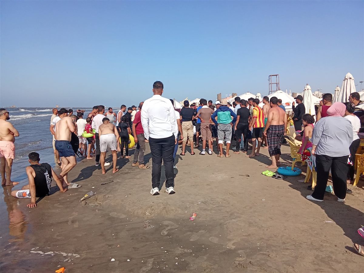 غرق شاب بشاطئ بورسعيد 