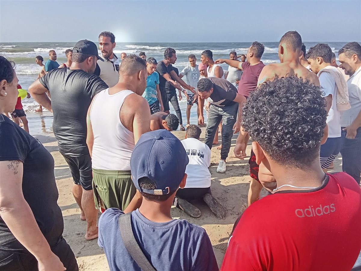 غرق شاب بشاطئ بورسعيد 