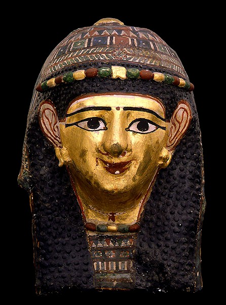 قناع مومياء لامرأة من العصر البطلمي