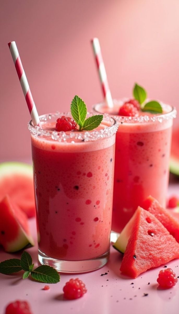 عصير بطيخ بالحليب