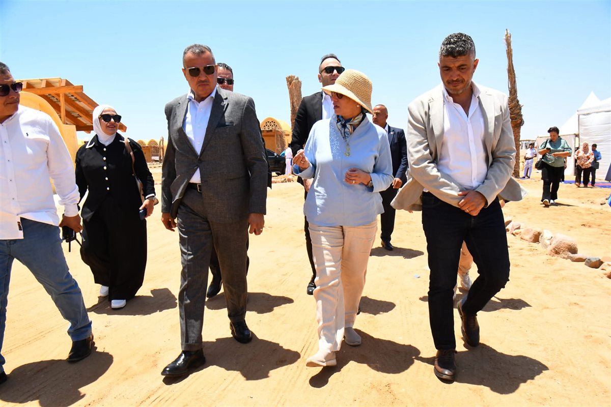 وزيرة البيئة ومحافظ جنوب سيناء يفتتحان مشروع تطوير قرية الغرقانة بمحمية نبق 