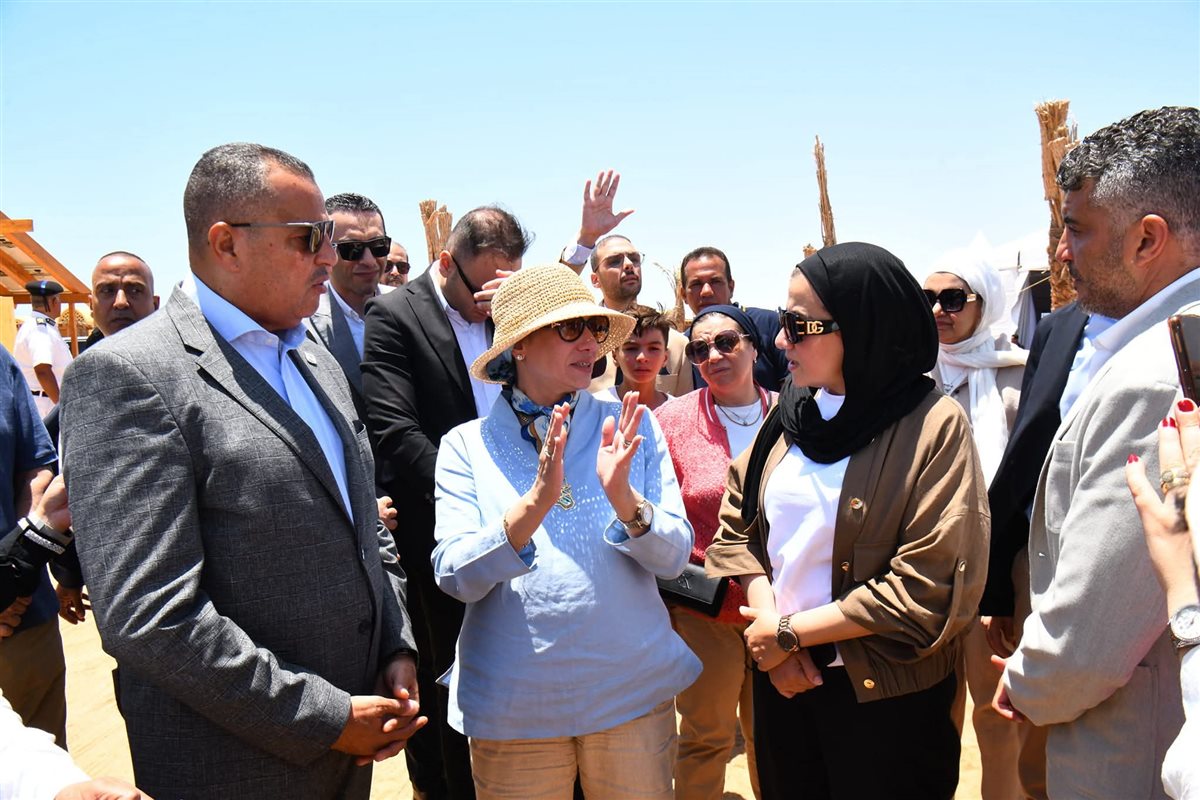 وزيرة البيئة ومحافظ جنوب سيناء يفتتحان مشروع تطوير قرية الغرقانة بمحمية نبق 