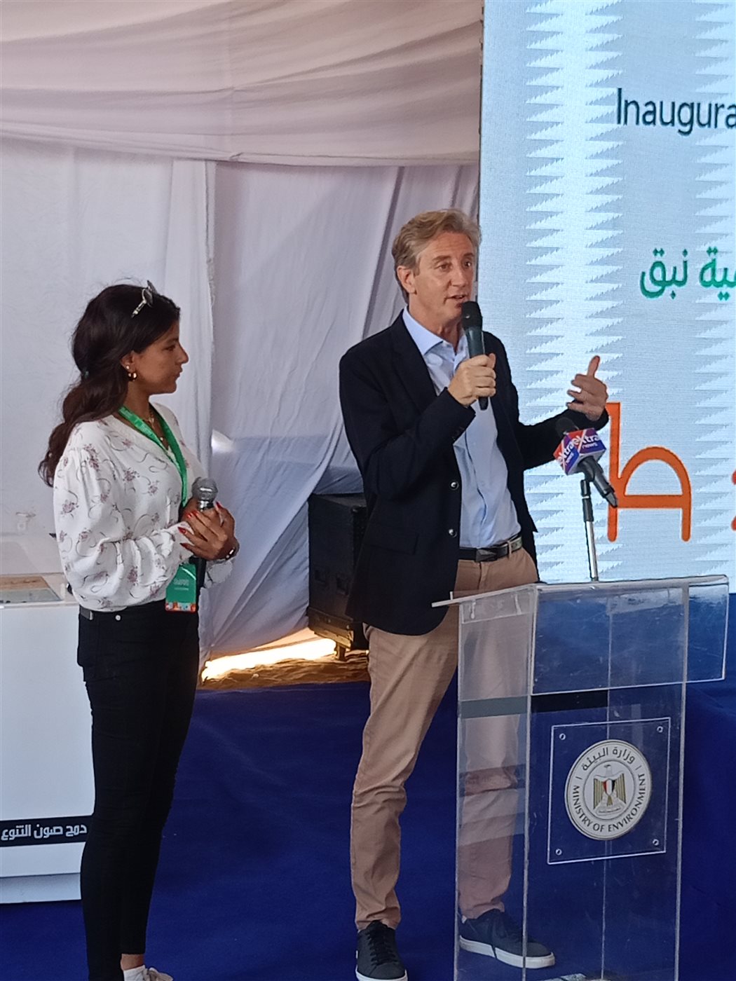 وزيرة البيئة ومحافظ جنوب سيناء يفتتحان مشروع تطوير قرية الغرقانة بمحمية نبق 