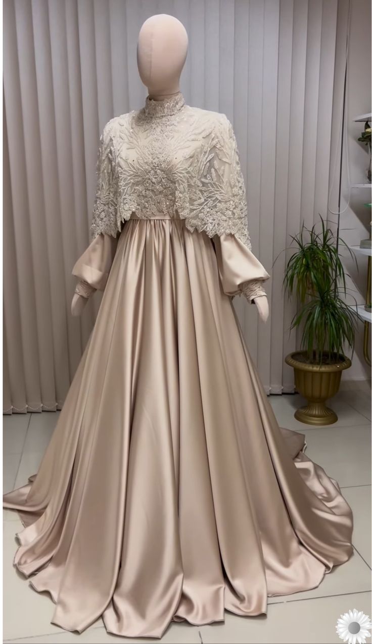 صور فساتين سهرة للمحجبات ضمن موضة 2025