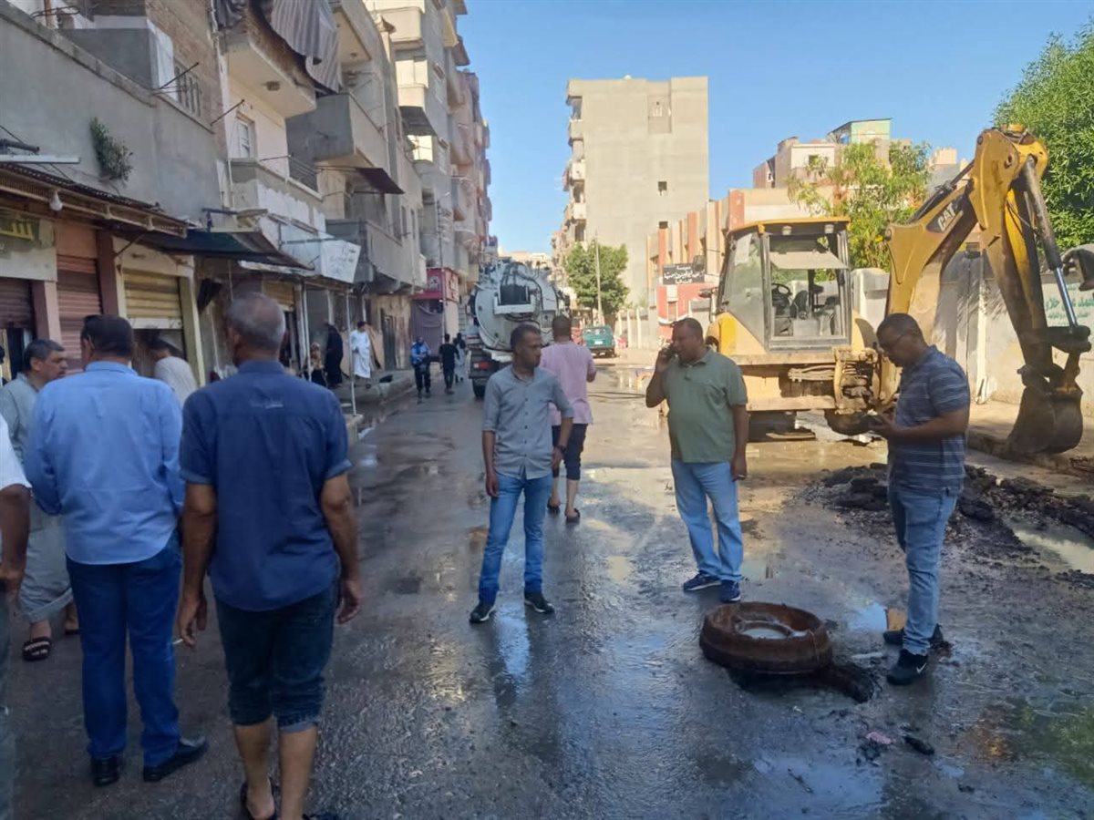 إنفجار مفاجئ في خط مياه الشرب